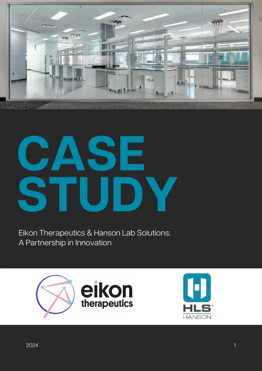 Cover of the Eikon Therapeutics and Hanson Lab Solutions case study