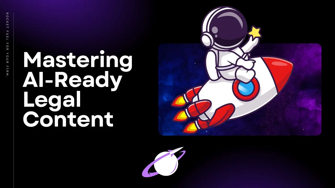 Mastering AI-Ready Legal Content editorial graphic created for Legal Leads Group
