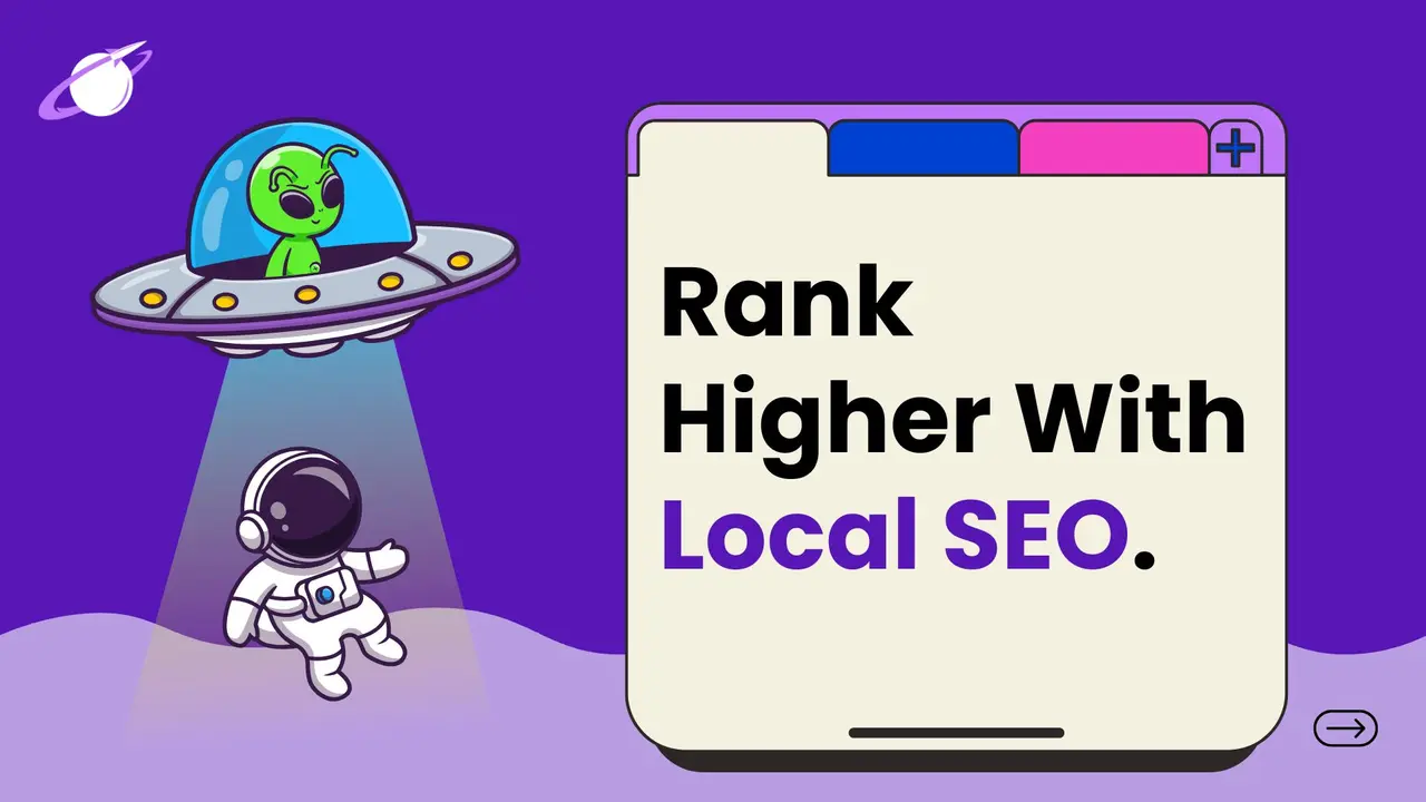 Rank Higher With Local SEO editorial graphic created for Legal Leads Group