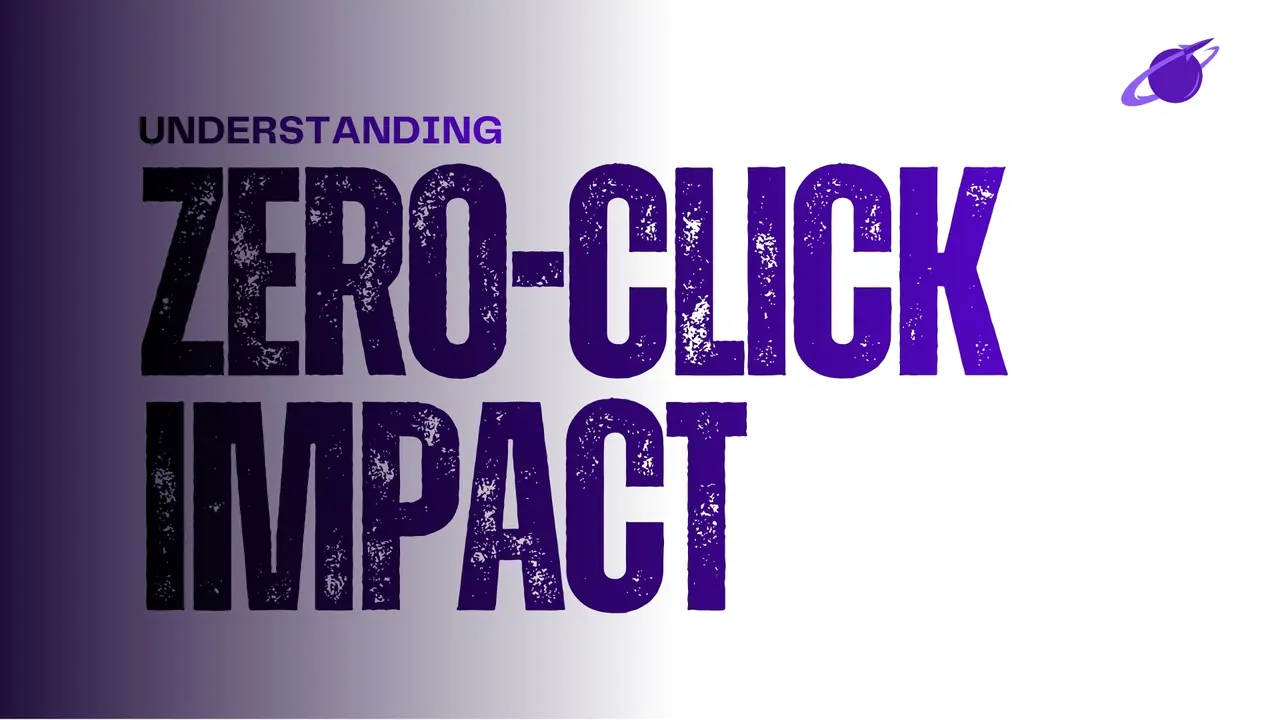 Understanding Zero-Click Impact editorial graphic created for Legal Leads Group