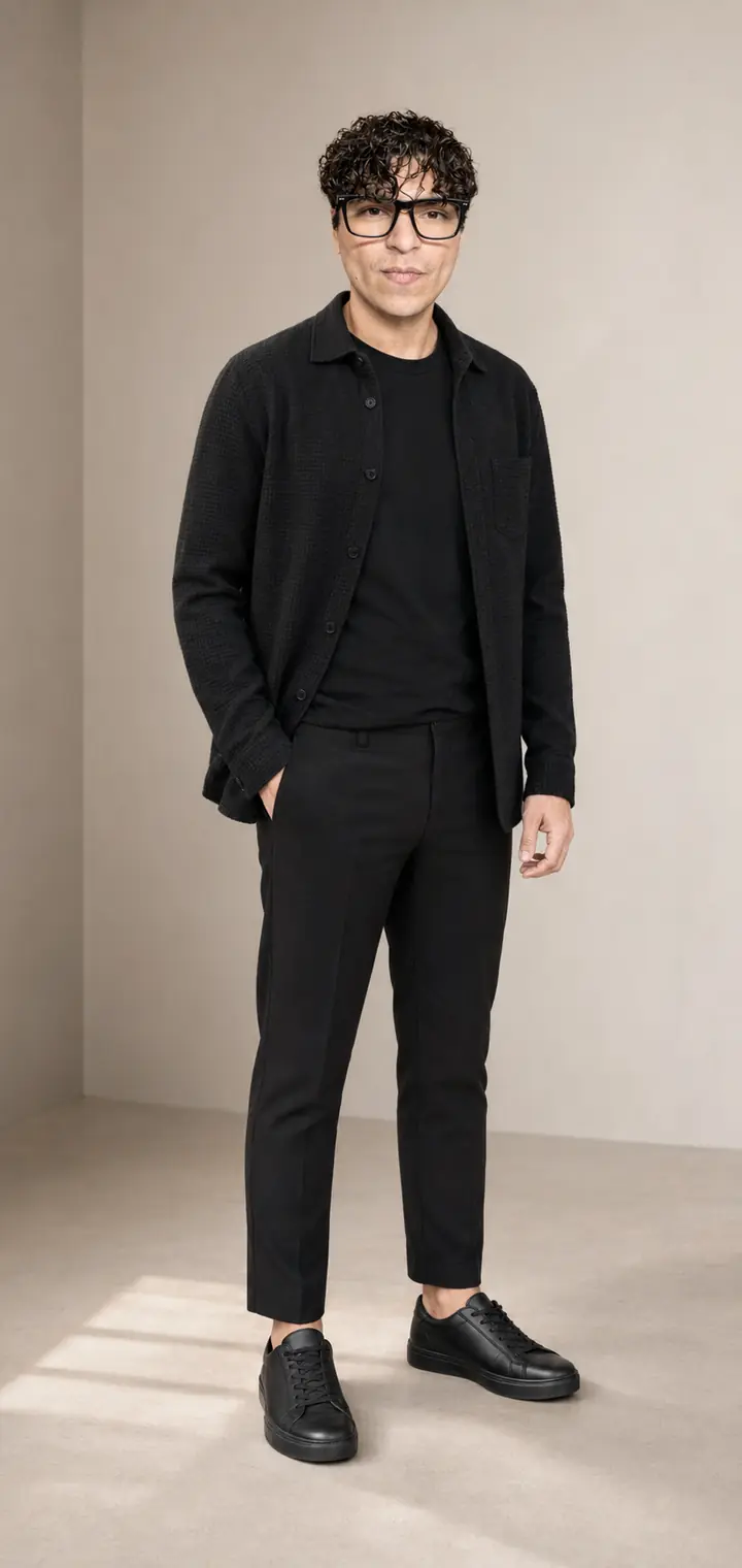 Daylin Rockwood in a smart-casual full-body portrait